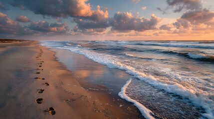Perfectly cooked, sliced medium-rare steak is arranged elegantly on a clean white surface, showcasing its juicy pink center and dark seared crust.
