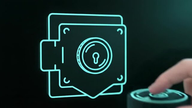 Secrets Hygiene: Rotation Completed as a key coin quarter-turns with a loop sweep, a tiny lock bead seating into the vault edge before a check flashes, renewing trust silently.