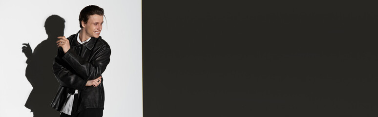 Stylish teenager expresses youth culture with confidence and flair in modern setting