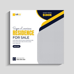 Real Estate Agency Social Media Instagram Post Template Design