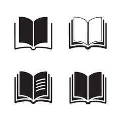 Open Book Classroom Study Icon Pack