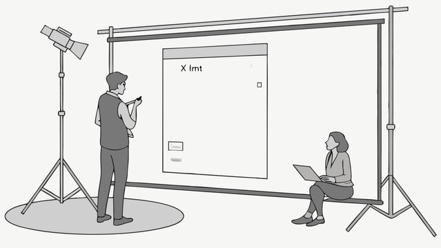 Presentation in a Studio Setting. - Powered by Adobe