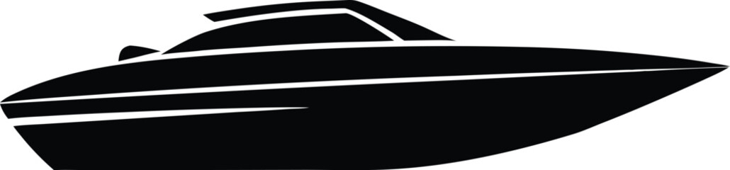  speedboat design, racing boat silhouette