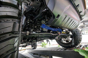 Axle construction on adventure cars.