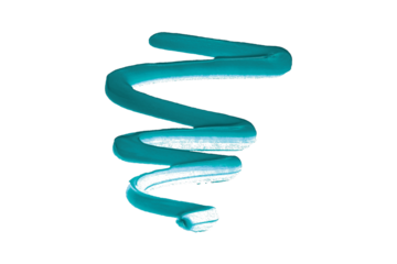 Isolated abstract paint brush stroke on transparent background. Colorful artistic texture for creative design, decoration and digital art.