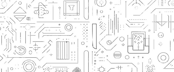 Vector old circuit diagram concept diagram background.