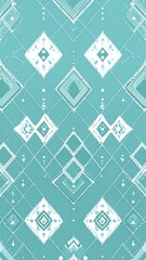 Teal Geometric Pattern