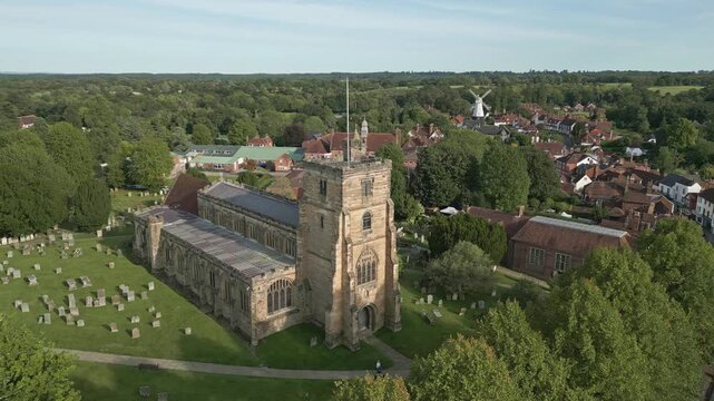 Video of St Dunstan&rsquo;s Church in English village of Cranbrook, Kent, England