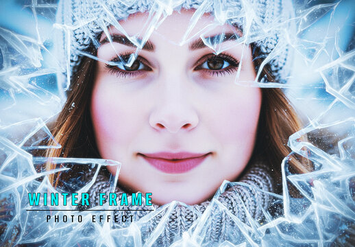 Winter Frame Photo Effect