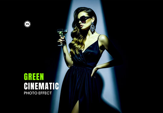 Green Cinematic Photo Effect