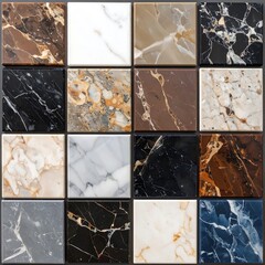 Marble tile samples
