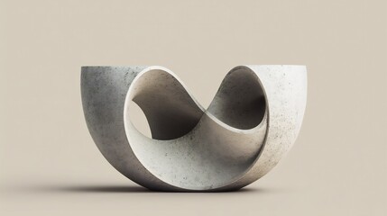 Modern Marble Sculpture Minimalist Design.