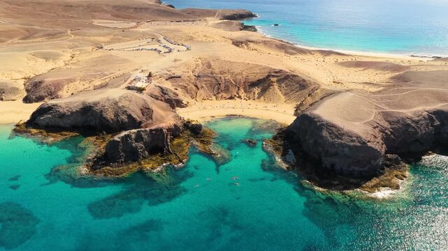 Playa Papagayo, Lanzarote, Canary Islands, Spain