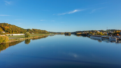 Blick auf die Donau in Vilshofen