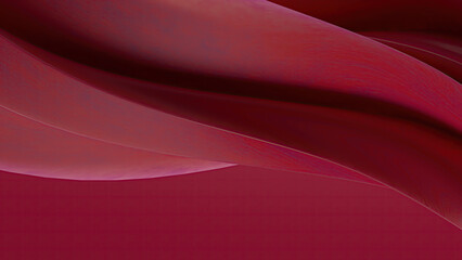 Abstract red flowing shapes