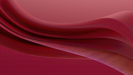 Abstract flowing red fabric background