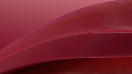 Abstract red waves with soft gradients