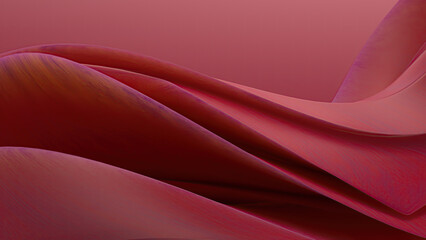 Abstract red waves with a gradient background