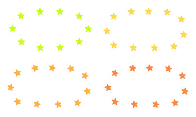 set of colorful frames