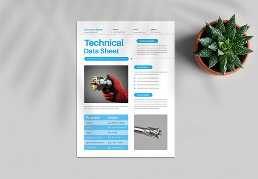 Technical Product Data Sheet Template
