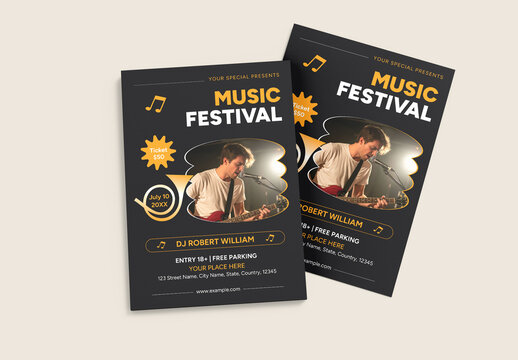 Music Festival Flyer Template