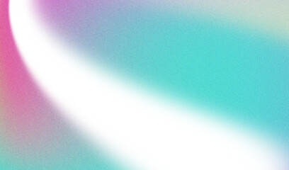 Abstract gradient swirl with speckled texture and vibrant pink to teal colors isolated on transparent background
