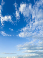Blue Sky with White Clouds