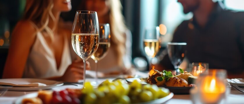 People enjoying a meal together