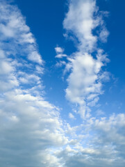 Blue Sky with White Clouds