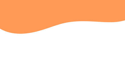 Orange abstract wave background design. Minimal modern curved shape for banners, posters, presentations, and website header layouts