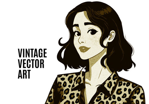 Vintage Vector Art Photo Effect