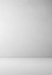 Minimalist White Room Background for Product Presentation and Design.