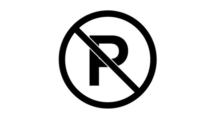 No Parking Sign - A Clear Prohibition Symbol.