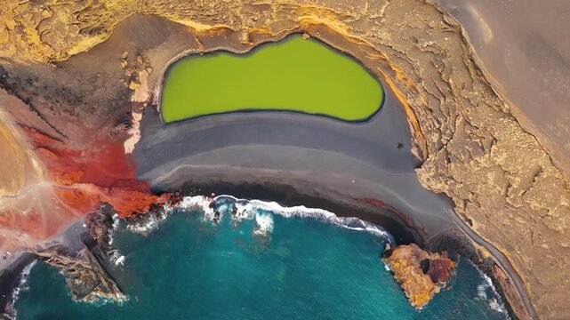 El Golfo, Charco Verde, Lanzarote, Canary Islands, Spain