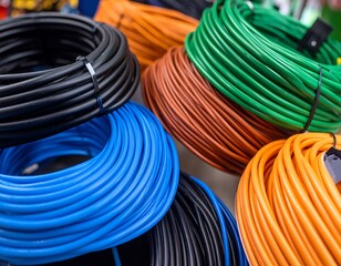 Colorful electrical cables