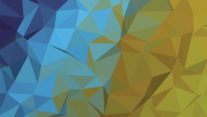 Abstract geometric low poly design with vibrant color gradients and sharp edges