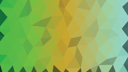 Abstract low poly geometric shapes with vibrant color gradients and clean lines