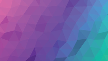 Abstract low poly geometric shapes with vibrant color gradients and clean lines