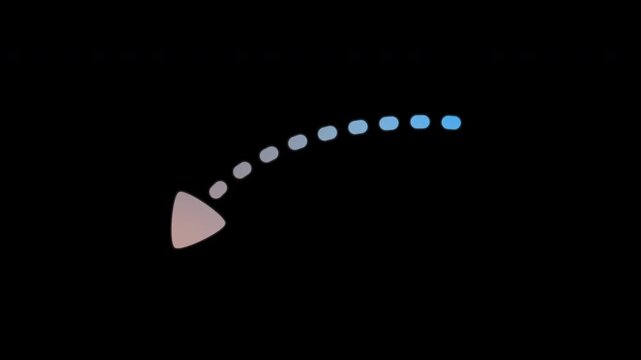  Animated Arrow Gradient with Black Background 4K Seamless Motion Graphics for Video Editing