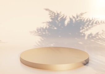 Glossy black round podium on subtle gray minimal background with soft lighting