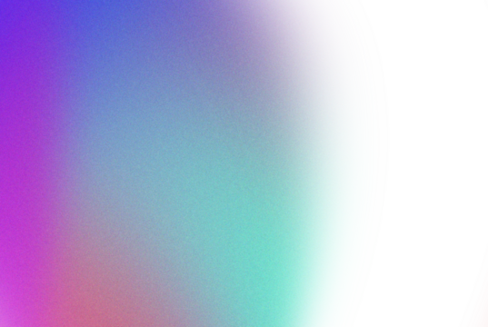 Abstract gradient transition from vibrant purple and blue to teal and black space isolated on transparent background