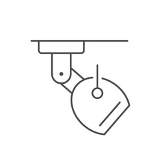 Wireless security camera line icon