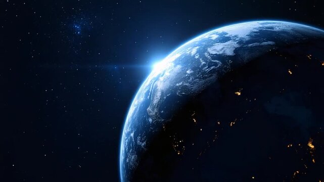 Earth from space vivid view