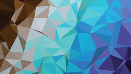 Abstract geometric low poly design with vibrant color gradients and sharp edges