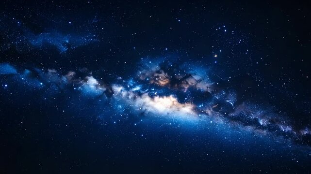 Milky way galaxy space view
