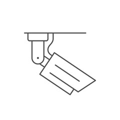 Ceiling security camera line icon