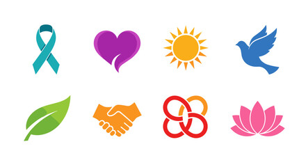 Empowering icons unite for positive change, hope, and heartfelt connection inspiration