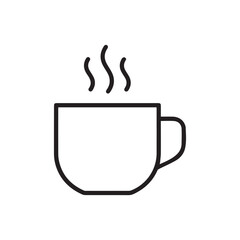 Coffee cup icon design isolated on white background