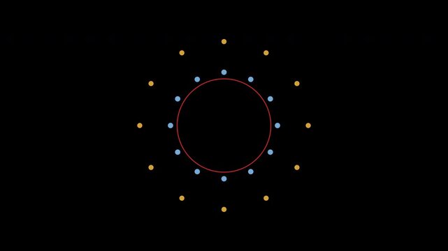  Circle Pop 3 Types with Black Background 4K Abstract Bubble Animation for VFX and Motion Graphics