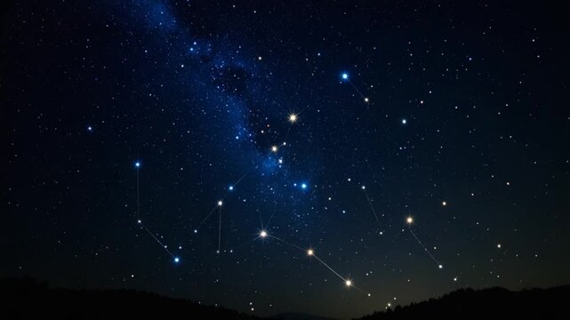 Night sky stars milky way